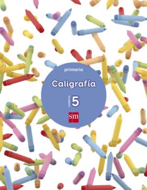Portada del producto:  Cuaderno 5 de caligrafía. Primaria