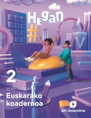 Portada del producto:  Koadernoa Euskara. Lehen Hezkuntza 2. Hegan