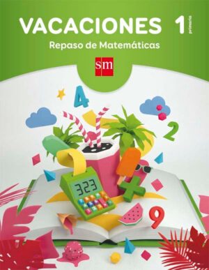 Portada del producto:  Vacaciones: repaso de Matemáticas. 1 Educación Primaria
