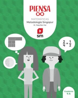Portada del producto:  SD Alumno. Piensa infinito. Matemáticas. Metodología Singapur. 4 Primaria