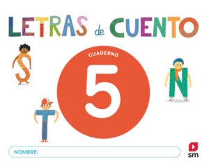 Portada del producto:  Cuaderno de lectoescritura 5. Letras de cuento