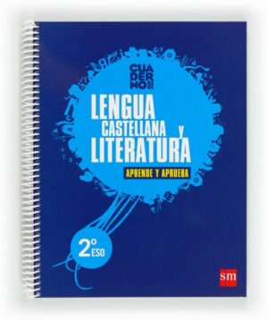 Portada del producto:  Lengua castellana y literatura. 2 ESO. Aprende y aprueba. Cuaderno