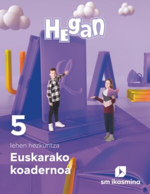 Portada del producto:  Koadernoa Euskara. Lehen Hezkuntza 5. Hegan