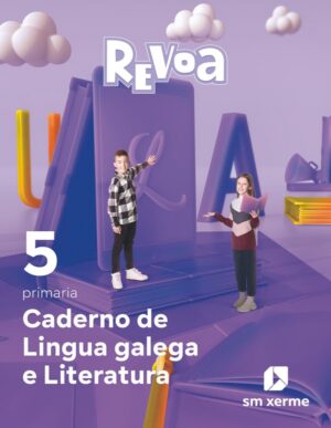 Portada del producto:  Caderno Lingua galega e Literatura. 5 Primaria. Revoa