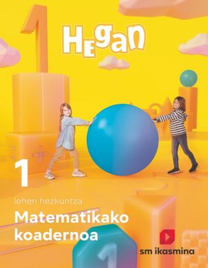 Portada del producto:  Koadernoa Matematika. Lehen Hezkuntza 1. Hegan