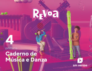 Portada del producto:  Caderno de Música e Danza. 4 Primaria. Revoa