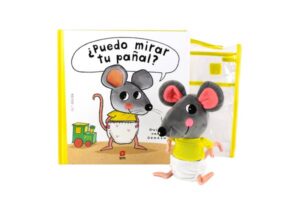 Portada del producto:  Pack ¿Puedo mirar tu pañal? con muñeco