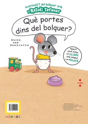 Portada del producto:  Què portes dins del bolquer? Lot llibre + nino