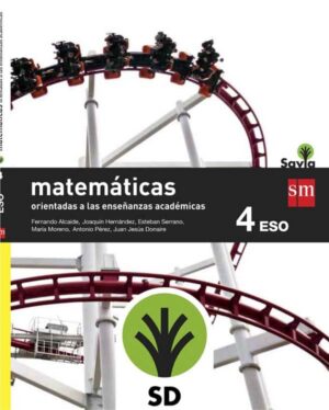 Portada del producto:  SD Alumno. Matemáticas orientadas a las enseñanzas académicas. 4 ESO. Savia
