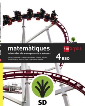 Portada del producto:  SD Alumno. Matemàtiques orientades als ensenyaments acadèmics. 4 ESO. Saba