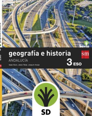 Portada del producto:  SD Alumno. Geografía e historia. 3 ESO. Savia. Andalucía