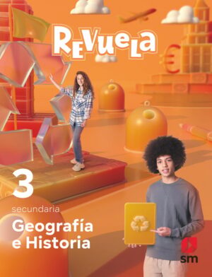 Portada del producto:  DA. Geografía e Historia. 3 Secundaria. Revuela