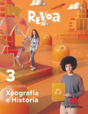 Portada del producto:  DA. Xeografía e historia. 3 Secundaria. Revoa