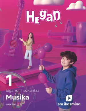 Portada del producto:  DA. Musika. 1 bigarren hezkuntza. Hean. Euskadi