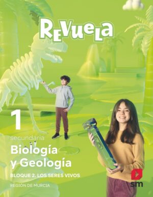 Portada del producto:  DA. Biología y Geología. 1 Secundaria. Revuela. Región de Murcia
