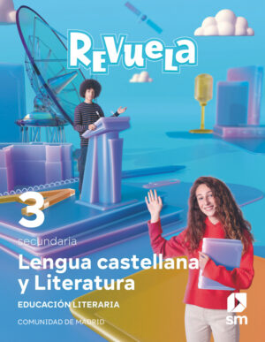 Portada del producto:  DA. Lengua Castellana y Literatura. Bloque III. Educación Literaria. 3 Secundaria. Revuela