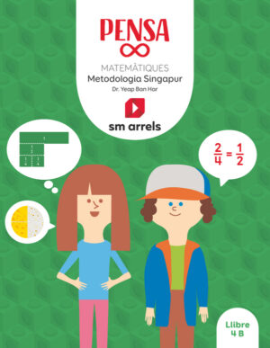 Portada del producto:  Llibre. Pensa infinit. Matemàtiques. Metodología Singapur. 4 Primària. Arrels