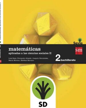 Portada del producto:  SD Alumno. Matemáticas aplicadas a las ciencias sociales II. 2 Bachillerato. Savia
