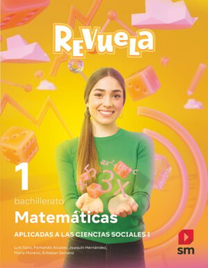 Portada del producto:  DA. Matemáticas aplicadas a las Ciencias Sociales. 1 Bachillerato. Revuela