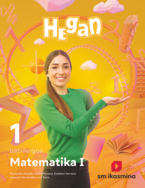 Portada del producto:  DA. Naturaren Zientziei Aplikatutako Matematika. Batxilergoa 1. Hegan