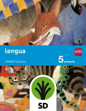 Portada del producto:  SD Alumno. Lengua. 5 Primaria. Savia. Trimestres