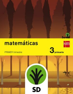Portada del producto:  SD Alumno. Matemáticas. 3 Primaria. Savia. Trimestres