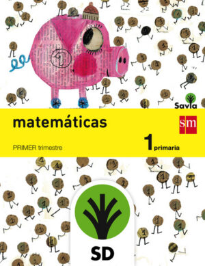 Portada del producto:  SD Alumno. Matemáticas. 1 Primaria. Savia. Trimestres