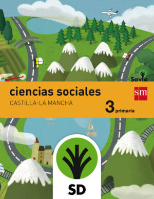 Portada del producto:  SD Alumno. Ciencias sociales. 3 Primaria. Savia. Castilla-La Mancha