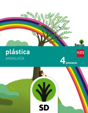 Portada del producto:  SD Alumno. Plástica. 4 Primaria. Savia. Andalucía