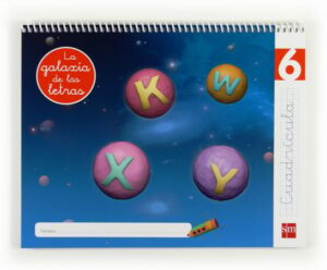 Portada del producto:  Lectoescritura 6, Cuadrícula. La galaxia de las letras