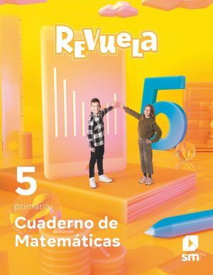 Portada del producto:  Cuaderno de Matemáticas. 5 Primaria. Revuela