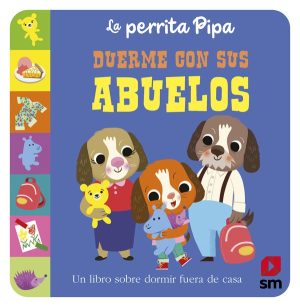 La perrita Pipa duerme con sus abuelos