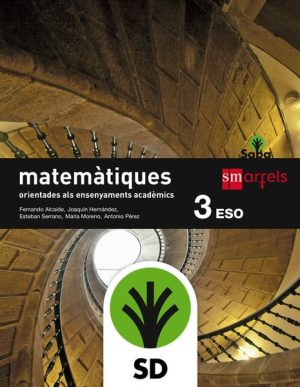 Portada del producto:  SD Alumno. Matemàtiques orientades als ensenyaments acadèmics. 3 ESO. Saba