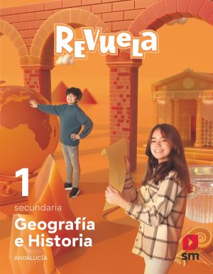 Portada del producto:  DA. Geografía e historia. 1 Secundaria. Revuela. Andalucía