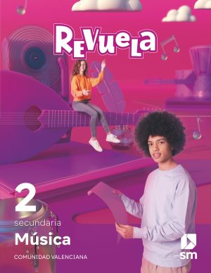 Portada del producto:  DA. Música. 2 Secundaria. Revuela. Comunidad Valenciana