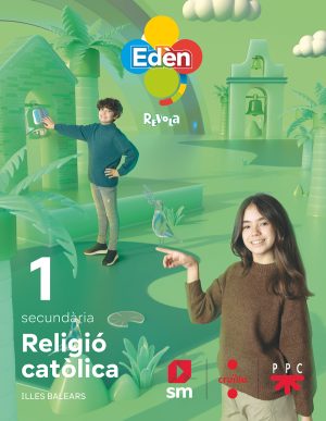Portada del producto:  DA. Religió catòlica. 1 ESO Edèn. Revola (Baleares)