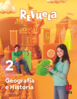 Portada del producto:  DA. Geografía e Historia. 2 Secundaria. Revuela. Andalucía