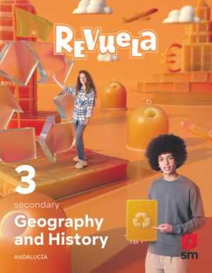 Portada del producto:  DA. Geography and History. 3 Secondary. Revuela. Andalucía