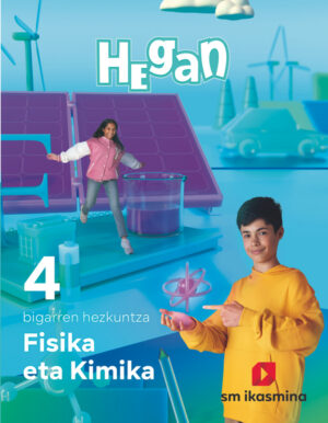 Portada del producto:  DA. Fisika eta Kimika. 4 bigarren hezkuntza. Hegan