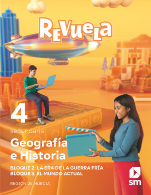 Portada del producto:  DA. Geografía e Historia. 4 Secundaria. Revuela. Región de Murcia