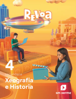 Portada del producto:  DA. Xeografía e historia. 4 Secundaria. Revoa