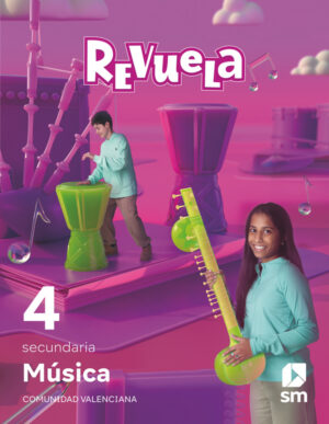Portada del producto:  DA. Música. 4 Secundaria. Revuela. Comunidad Valenciana