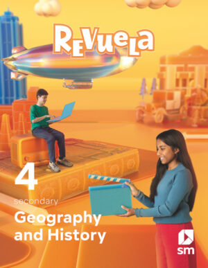 Portada del producto:  DA. Geography and History. 4 Secondary. Revuela