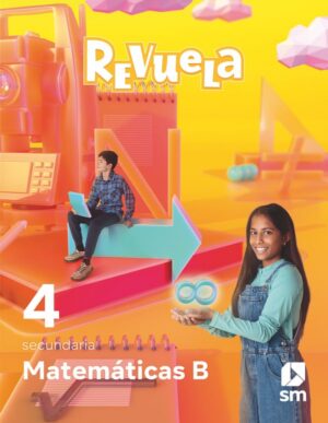 Portada del producto:  DA. Matemáticas B. 4 Secundaria. Revuela