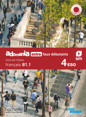 Portada del producto:  SDA. FrançaisB1.1. 4 Secundaria. Adomania, extra faux débutants