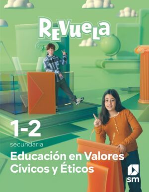 Portada del producto:  DA. Educación en Valores Cívicos y Éticos. 1 y 2 Secundaria. Revuela