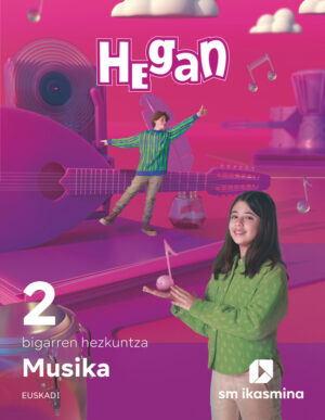 Portada del producto:  DA. Musika. 2 bigarren hezkuntza. Hean. Euskadi