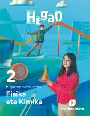 Portada del producto:  DA. Fisika eta Kimika. 2 bigarren hezkuntza. Hegan