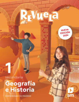Portada del producto:  DA. Geografía e Historia. 1 Secundaria. Revuela. Comunidad de Madrid