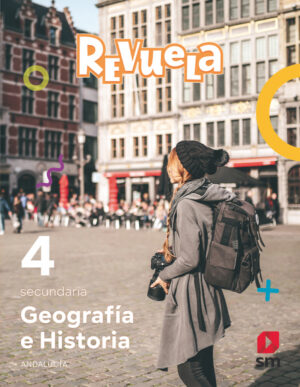 Portada del producto:  DA. Geografía e Historia. 4 Secundaria. Revuela. Andalucía